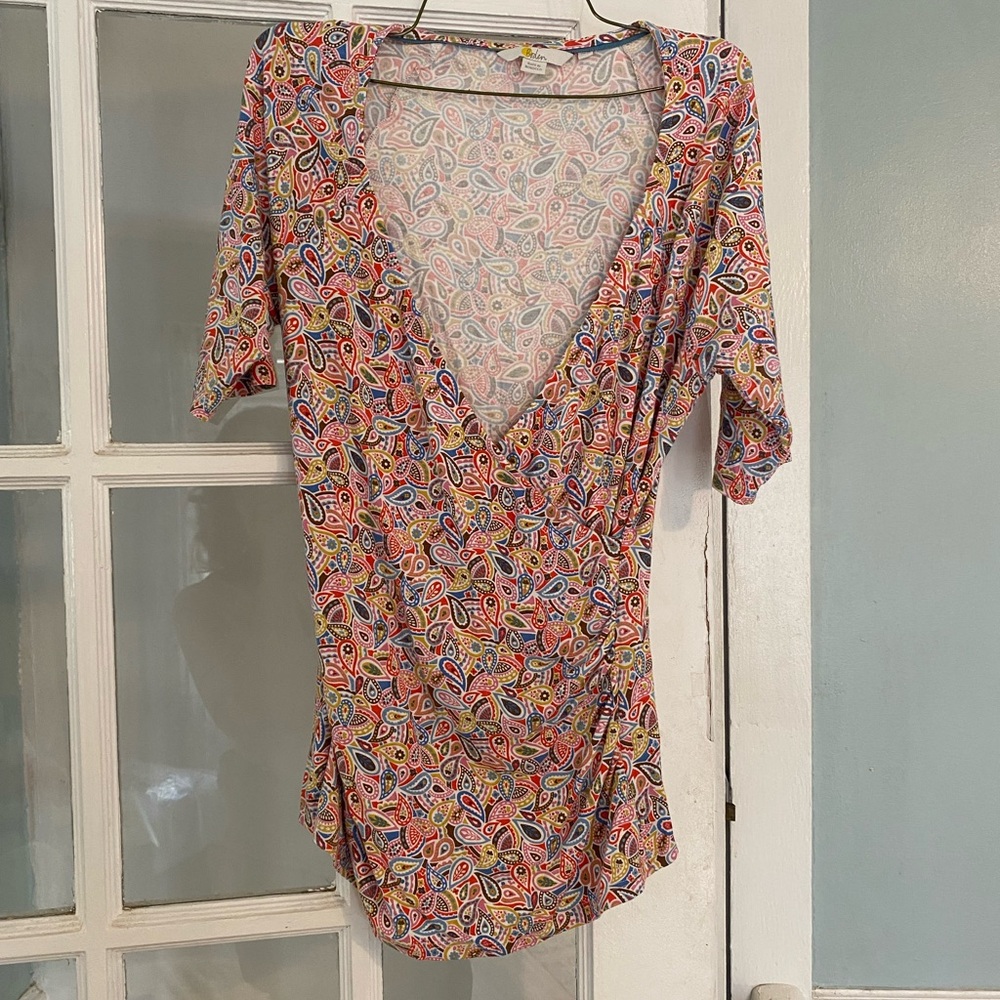 Boden Women’s Colorful Paisley Print Blouse
